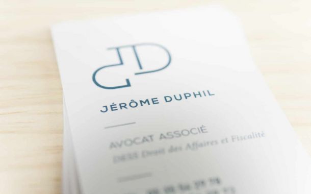 Carte de visite de Maître Jérôme Duphil, avocat en droit des affaires et de la fiscalité, aux Barreaux de Bordeaux et Paris